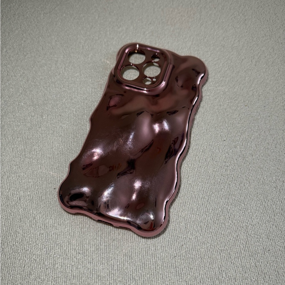 Metallic Phone Case - Rose Gold/Pink